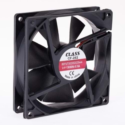 Class CF-252 92X92X25 DC 24 Volt 2 Pin 50/60 Hz 0.12A Fan