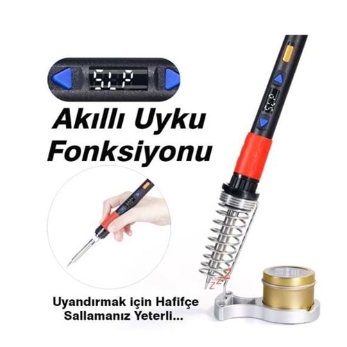 Yihua 928D-III 110 Watt Led Ekran Isı Ayarlı Akıllı Uyku Fonksiyonlu Kalem Havya