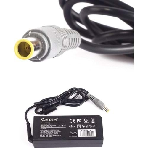 Compaxe CLI-603 20 Volt 4.5 Amper 8.0mm x 5.5mm Notebook Adaptör