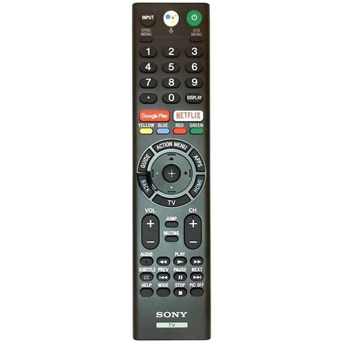 Maza-Mapp 1222 Sony RMF-TX310U Google Play+Netflix+Ses Komut Özellikli Uzaktan Kumanda