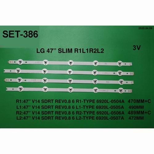 Class SET-0386 LG 47”Tv Led (V14SDRTREV0.8) (47LB670V) (47LB671V) (47LB679V) (47LB730V) (Takım)