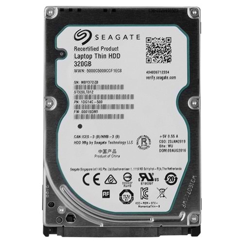 Seagate ST320LT012 320 Gb 5400 Rpm 16 Mb Cache 2.5 Sata Harddisk