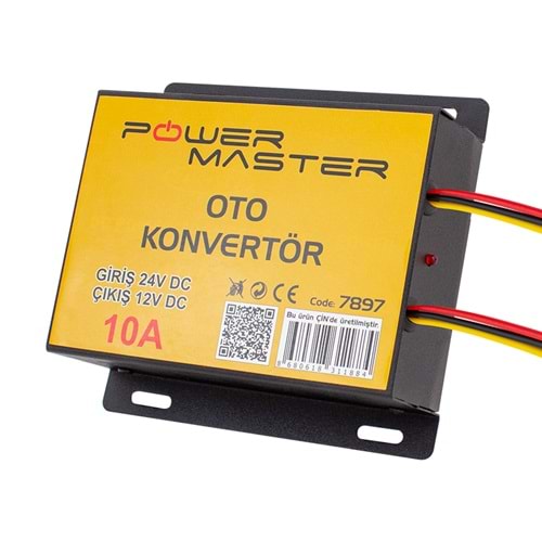 Powermaster PM-7897 24-12 Volt 10 Amper Oto Konvertör