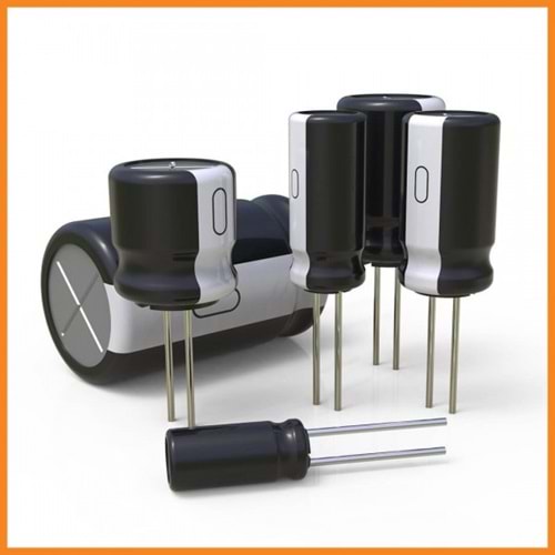 1000MF 6.3V Kutuplu Kondasatör 5 Li Paket Halinde