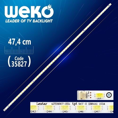 Weko 35827-TK 42T09-05B TT42T09006RXD6XXB0600992 47.4 Cm 52 Ledli=SET-2244=TKM-103X=Takım Olarak Satılır--42LE4500|42LE5300|42R40HWM