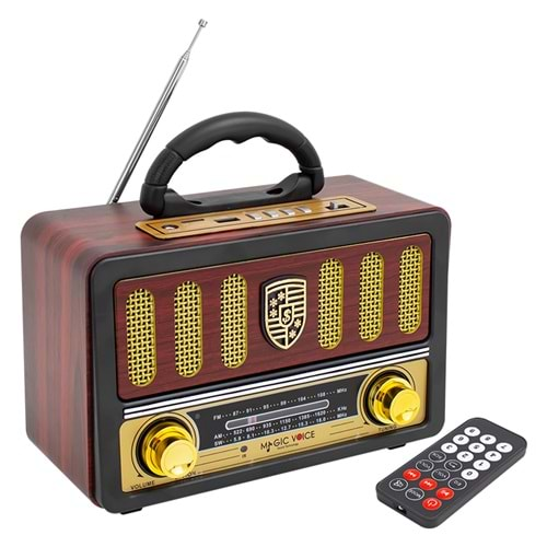 Magicvoice 7539 MV-114BT Usb/Sd/Fm/ Bluetooth Dstekli Nostaljik Radyo