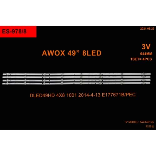 Winkel SET-2354 MLD326x4 Awox 49