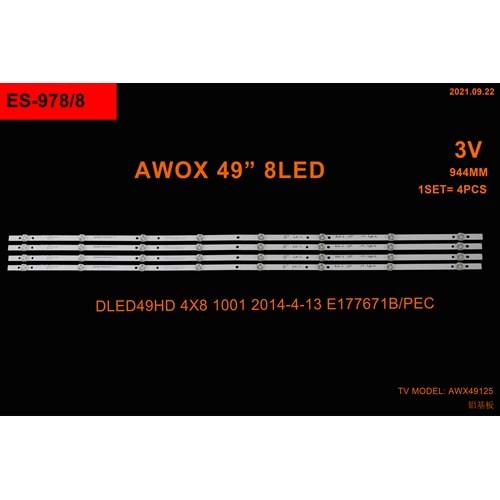 Winkel SET-2354 MLD326x4 Awox 49