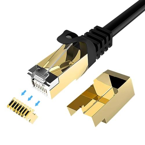 Powermaster 3702 PMCAT75 5 Metre Siyah Cat7 Kablo