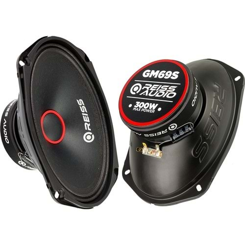 Reiss Audio RS-M69HS 400 Watt Max Power+150 Watt RMS Power+6x9 Oval Midrange 2 Li Paket Halinde