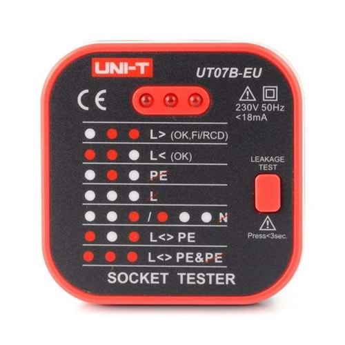 Unit UT-07B-EU Priz Test Cihazı