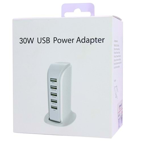 Powermaster 11061 4A 5V 20W 5 Kanal Multiplexer Usb Güç İstasyonu