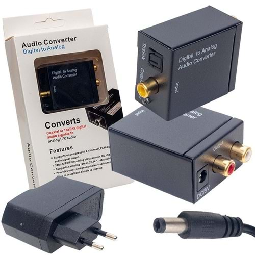 Powermaster PM-32145 Adaptörlü Optik To Rca Çevirici