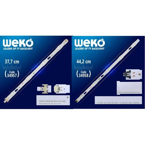 Weko Wkset-5082 34957x5/34958x5 Panosonic Tv Led (TK V6DU) (400DC) (UE40KU7000) (UE40JU6410) (UE40JU6470) (UN40KU6300F) (UN40KU6000F) (Takım)=Winkel SET-2155=Mate LED389