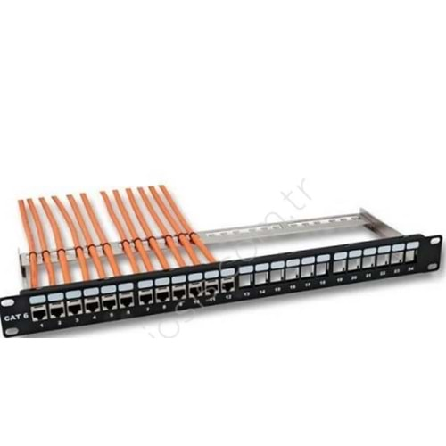 Uranium U-PMDLR PP-UB24-3824L 24 Lü Utp Cat6 Bos Patch Panel