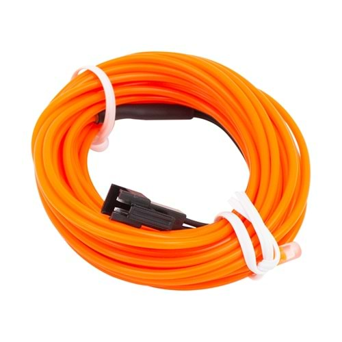 Powermaster PM-6084 Oranj Neon 5 Metre İp Aydınlatma 5 Volt Usb Adaptör