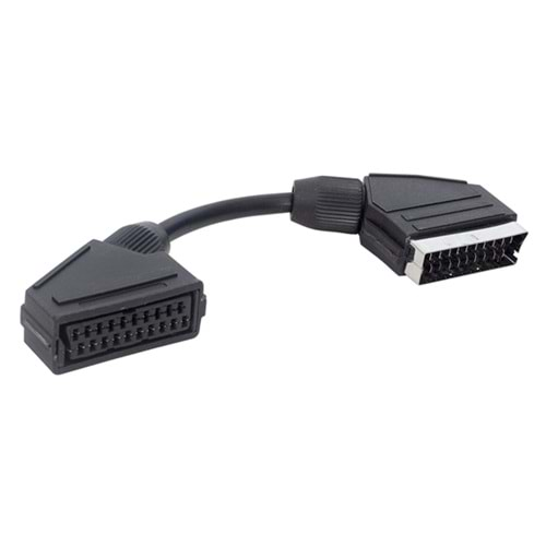 Powermaster 7091 20cm Scart Erkek -Scart Dişi Kablo