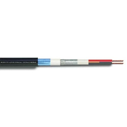 Onli ON-5002 2+1 1x0.50mm + 2x0.50mm Dış Mekan Mini Coax PE Kamera Kablosu - Metre