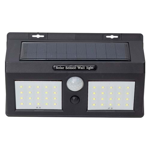 Powermaster PM-14616 Sensörlü Çiftli 40 Led'li Solar Ledli Duvar Tipi Beyaz Aplik