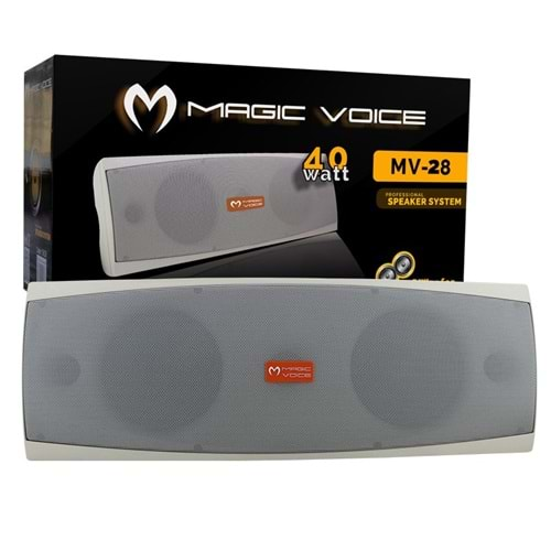 Magicvoice 15628 MV-28TRF 2x13 Cm 3 Yollu 40W Tekli Trafolu Sütun Hoparlör