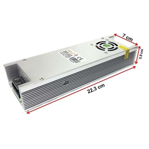 Fully 1613UU 12 Volt 30 Amper Metal Kasa Slim Adaptör