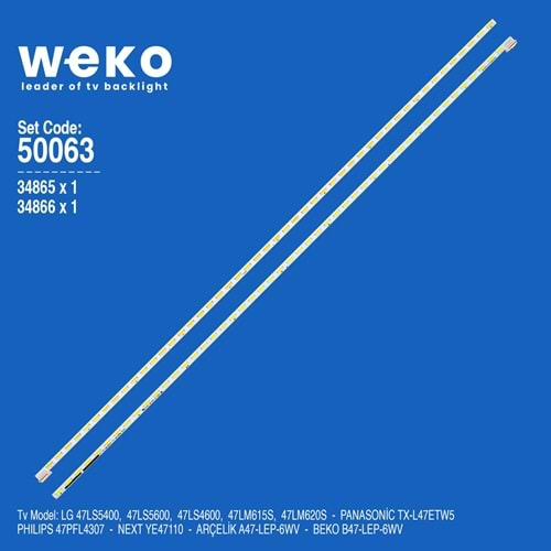 Weko Wkset-5063 34865x1/34866x1 LG 47