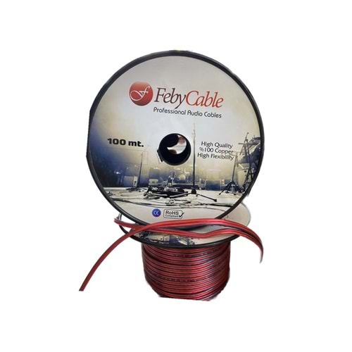 Feby PS2075 2x0.75 Profesyonel Hoparlör Kablosu - Metre