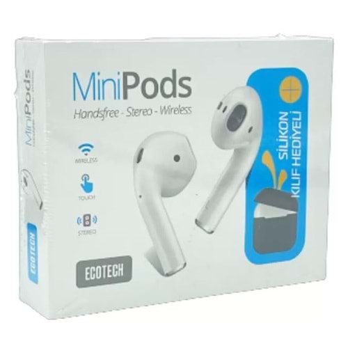 Powerway 22048 Ecomini2 Minipods Bluetooth Kulaklık (Koruma Kılıf Hediyeli)