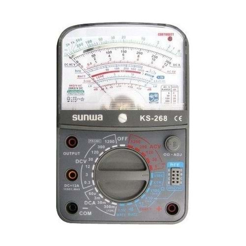 Sunwa KS-268 Analog İbreli Multimetre Ölçü Aleti