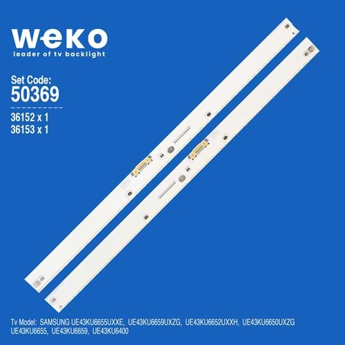 Weko Wkset-5369 36152x1/36153x1 Samsung 43