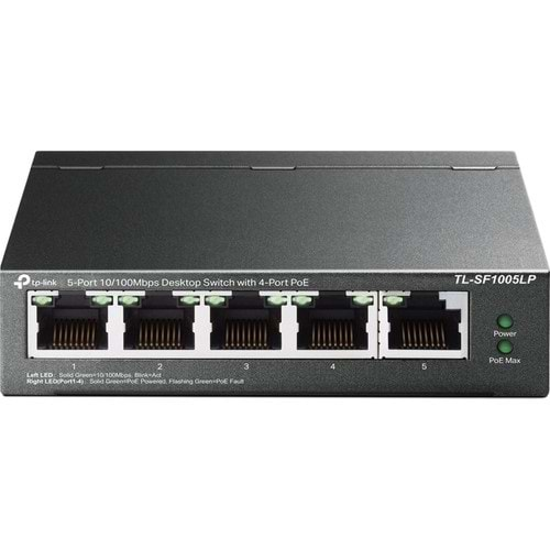 Tp-Link TL-SF1005LP 4+1 5 Port 41W 10/100 4 Port Poe Swıtch