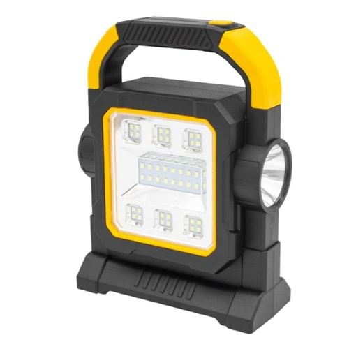 Powermaster HC-7078-D Üç Çalışma Modlu Şarjlı 32 SMD Ledli Taşınabilir Solar Panelli Lamba - 2779