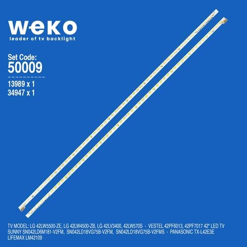 Weko Wkset-5009 13989x1/34947x1 LG 42