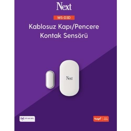 Next MS-D3D Kablosuz Alarm - Kapı Pencere Sensörü