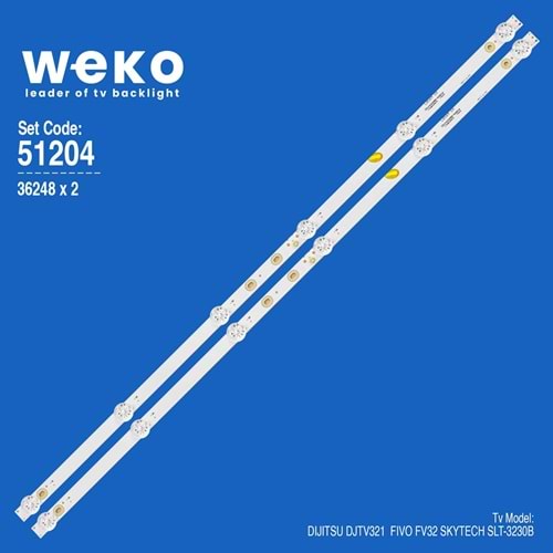 Weko Wkset-6204 36248x2 Dijitsu 32