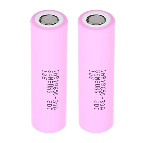 Powermaster PM-15955 Samsung ICR-18650 3.7V 3000mah Li-ion Pil- 2 Li Paket Halinde