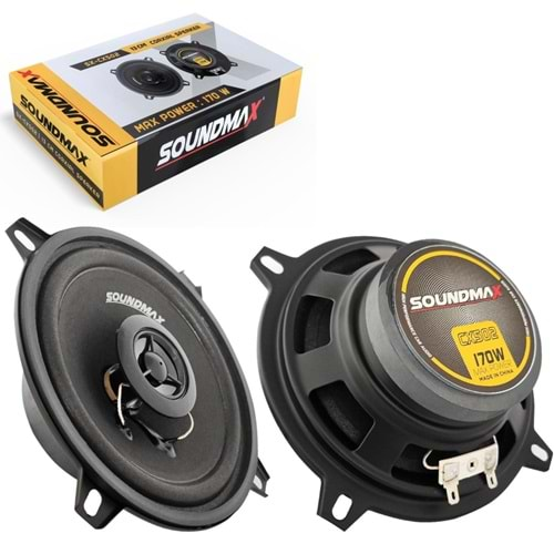 Soundmax SX-CX502 13cm 170 Watt Tweeterli Oto Hoparlör 2 Li Paket Halinde