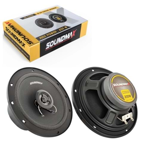 Soundmax SX-CX602 16cm 200 Watt Tweeterli Oto Hoparlör 2 Li Paket Halinde