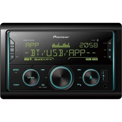 Pioneer MVH-S620BT Usb-Fm-Aux-Bluetooth-Wma-Wav-Flac ve Aac 4x50 Watt Oto Teyp