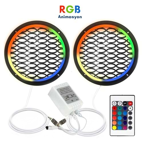 Poke PK-5550 Rgb Ledli Animasyonlu 16 cm Kapak - 2 Adet