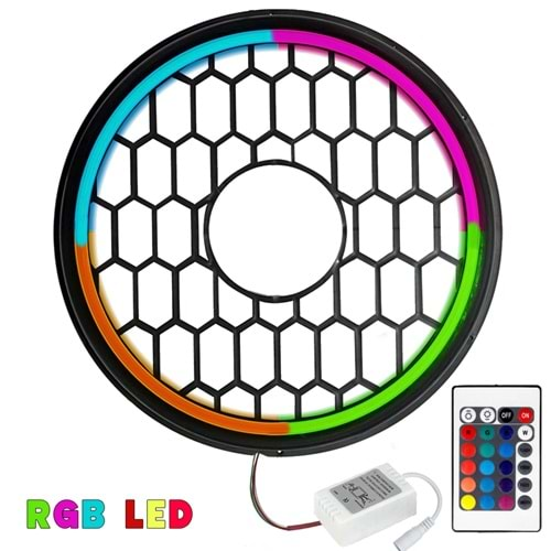 Poke PK-5671 Rgb Ledli 30 cm Bass Kapağı