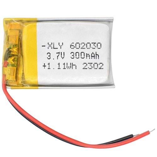 Powermaster 602030 3.7 Volt 300 mAh Lityum Polimer Pil
