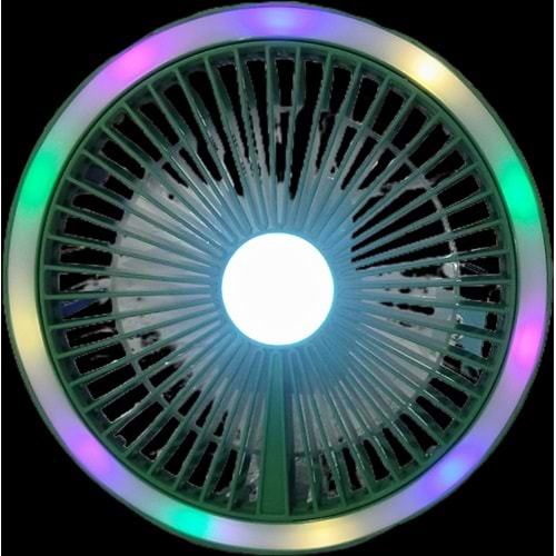 Cevval Fan-29 RGB 3 Kademeli Hız/Işık Ayarlı Masaüstü Fan