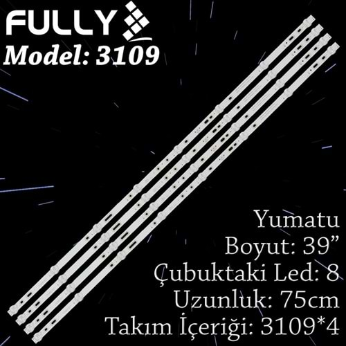 Fully SET-3109 YUMATU 39 INC SJ.YM.D3900402-2835HS-M 1.14.MD390028 4 ADET TV LED BAR (SJ.YM.D3900402) (2835HSM1.14.MD390028) (Takım)