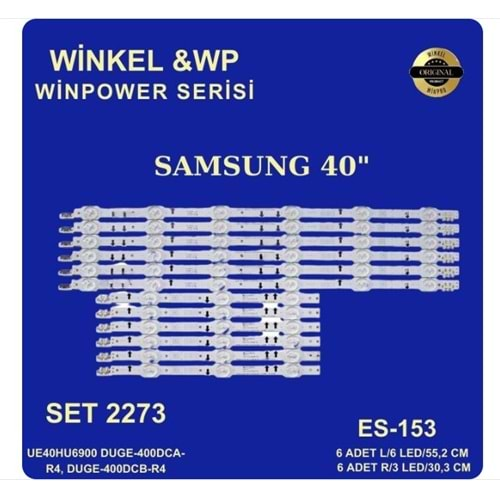 Winkel Winpower SET-2273 SERİSİ 12 PARÇA (UE40HU6900)(DUGE-400DCA-R4)(DUGE-400DCB-R4)