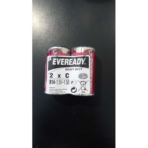 Eveready HD C/R14 Çinko Karbon Blister Orta (C) Pil - 2 Li Paket Halinde