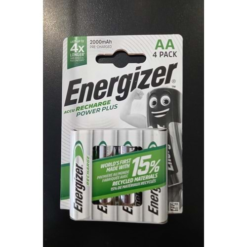 Energizer Extreme Recharge AA 2000 mAh 4 Lü Paket Halinde