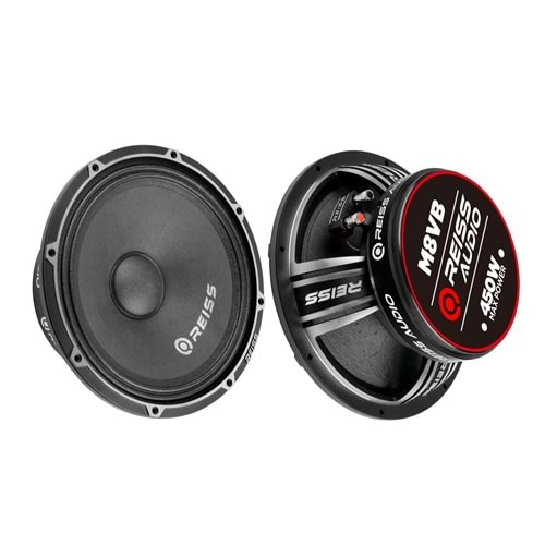 Reiss Audio RS-M8VB 20 Cm Midrange 450 Watt Max Power + 150 Watt RMS Power 2 Li Paket Halinde