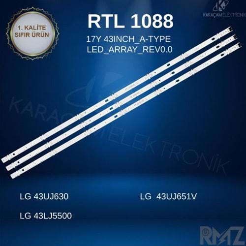 RTL-1088 LG 43 /17Y 43INCH_A-Type LED_ARRAY_REV0.0 , 43INCH FHD_LED , 43UJ61_FHD, 43UJ65_UHD_A ,43UJ65_UHD_B , SSC_430A63_7LED_REV01,SSC_430A83_7LED_REV01,SSC_43UJ63_7LED,SSC_43UK63_7LED,SSC_43UJ63_A_S SSC_43UJ63_B_S (Type LED_ARRAY_REV0.