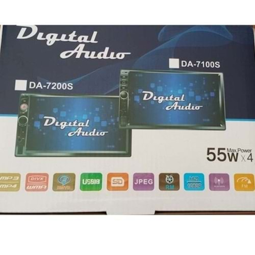 Digital Audio DA-7100S 4x55 Watt Doubledin Oto Teyp